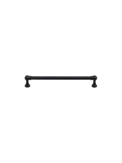 Kara Cabinet Pull - 7 9/16 inch Center-to-Center in Flat Black.